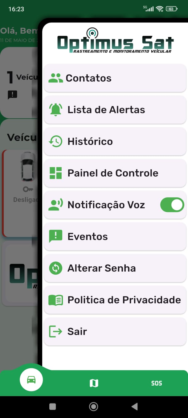Imagem do aplicativo Optimus Sat